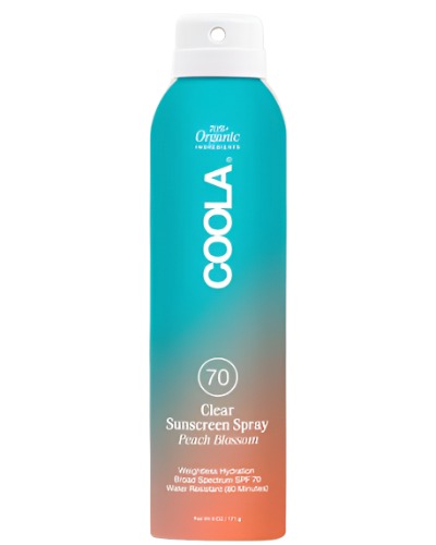 coola Clear Sunscreen Spray- Peach Blossom 6 oz