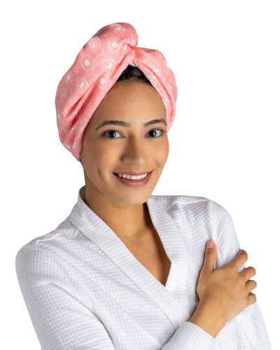 Lemon Lavender® Plot Twist Microfiber Turbo Towel-Pink Moon