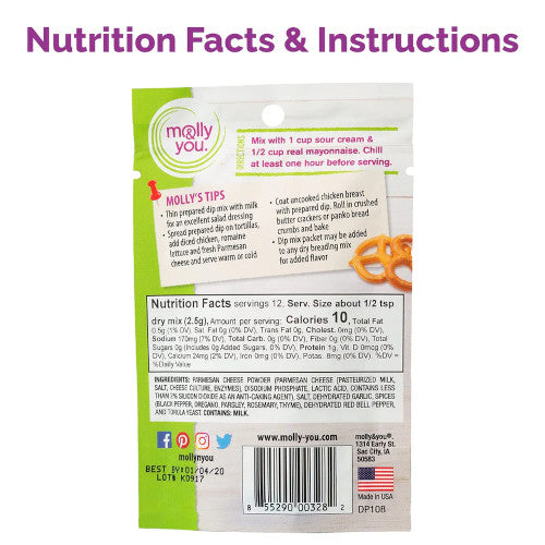 Parmesan Peppercorn Party Dip Mix