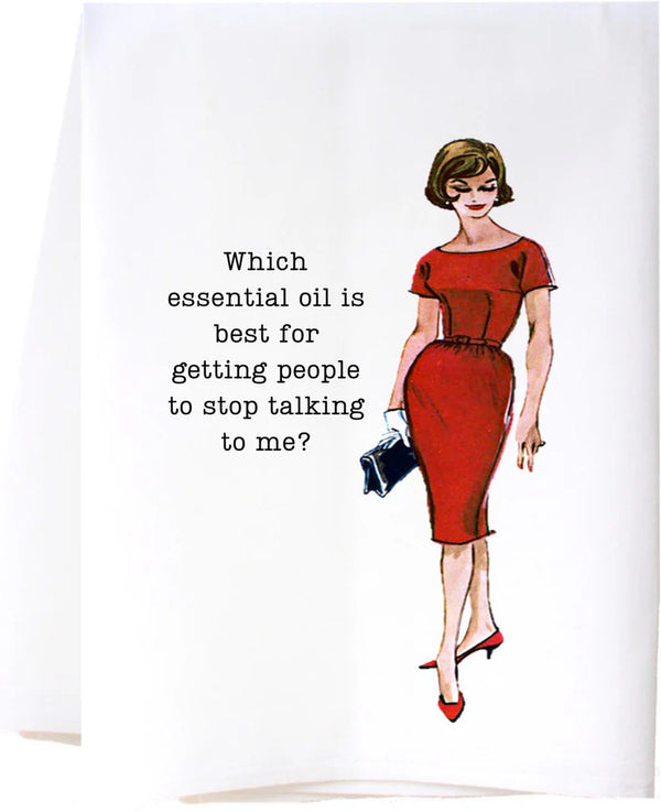 Essential Oils Flour Sack Towels