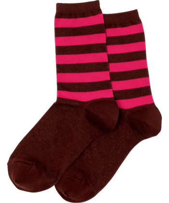 Women's Top Stripe Crew Socks