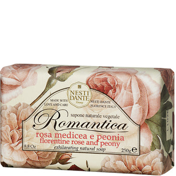 Romantica Florentine Rose and Peony Exhilarating Natural Soap 8.8 oz