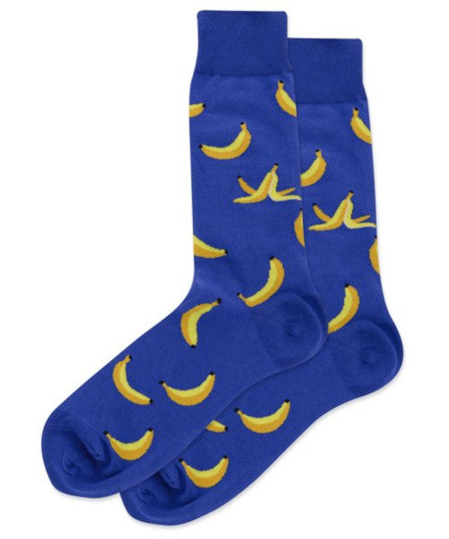 Men's Banana Peels Crew Socks