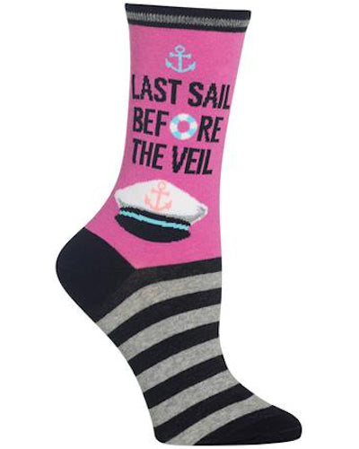 Hot Sox Women's Last Sail Before The Veil Crew Socks