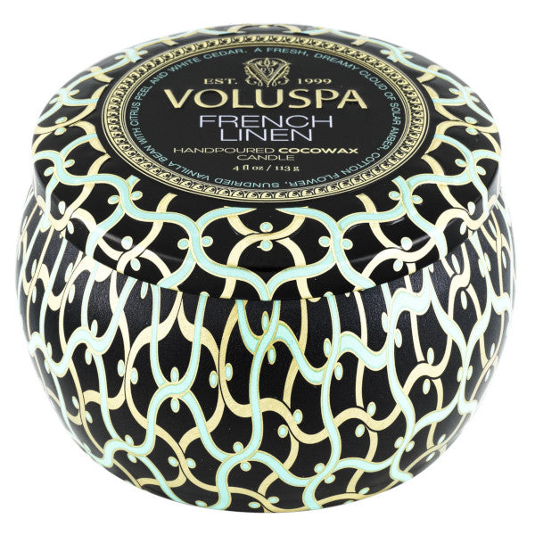 French Linen Mini Tin Candle 4 oz