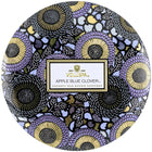 APPLE BLUE CLOVER 3 WICK TIN CANDLE
