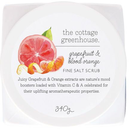Grapefruit & Blood Orange Fine Salt Scrub 12 oz