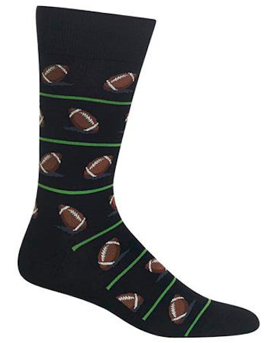 Men's Novelty Football Crew Socks