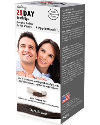 28 Day Touch Ups Dark Brown 4 Application Kit