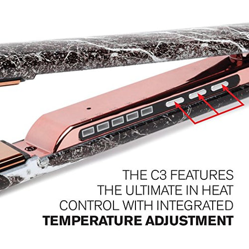 C3 Black Marble Titanium Plate Iron