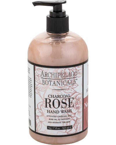 Charcoal Rose Hand Wash 17 oz