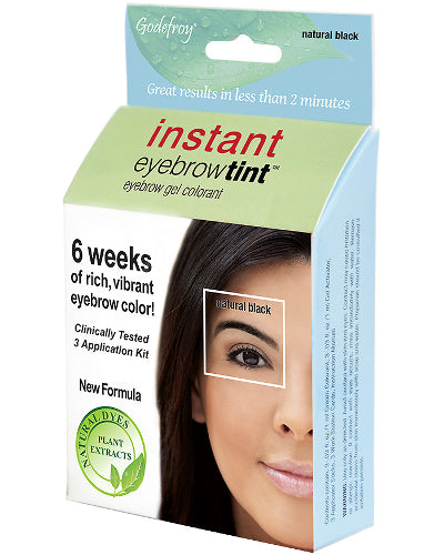 Instant Eyebrow Tint Natural Black 3 Application Kit