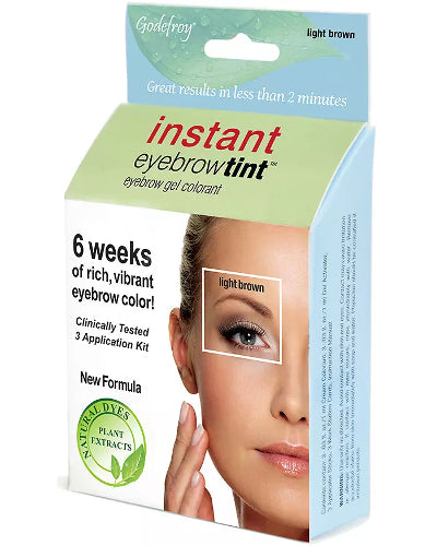 Instant Eyebrow Tint Light Brown 3 Application Kit