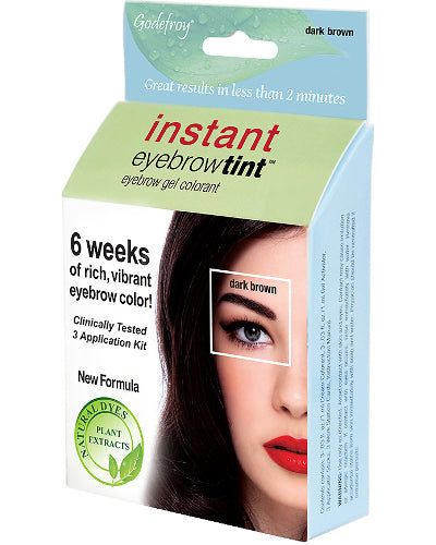 Instant Eyebrow Tint Dark Brown 3 Application Kit