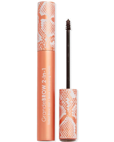 GrandeBROW 2-In-1 Tinted Brow Gel + Brow Enhancing Serum-Dark
