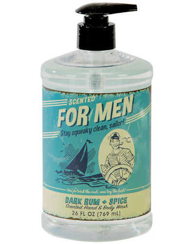 FOR MEN Liquid Body Wash/Hand Soap - Dark Rum & Spice