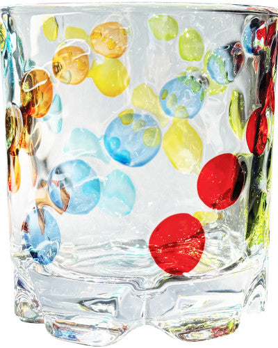 Whirlwind Spinning Whiskey Glass–Dots