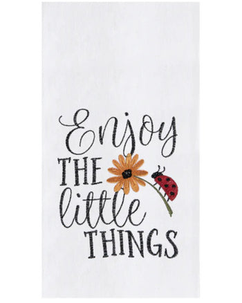 Enjoy the Little Things Ladybug Kitchen Towel