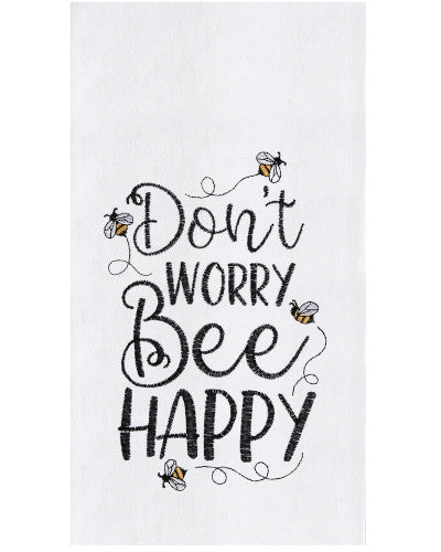 Don't Worry Bee Happy Kitchen Towel