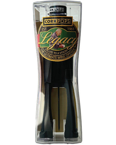 Cork Pops Legacy wine opener–Black