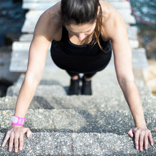 Mosquito Repellent Sport Band Fuchsia