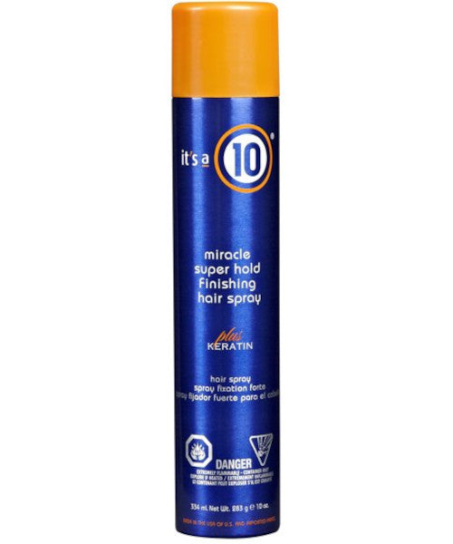 Miracle Super Hold Finishing Hair Spray Plus Keratin 10 oz
