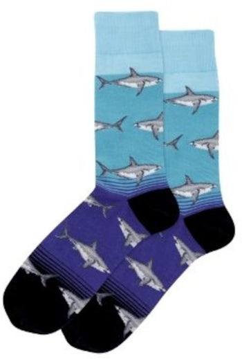 Men's Great White Sharks Crew Socks