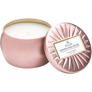 Sparkling Rose Mini Tin Candle 4.5 oz