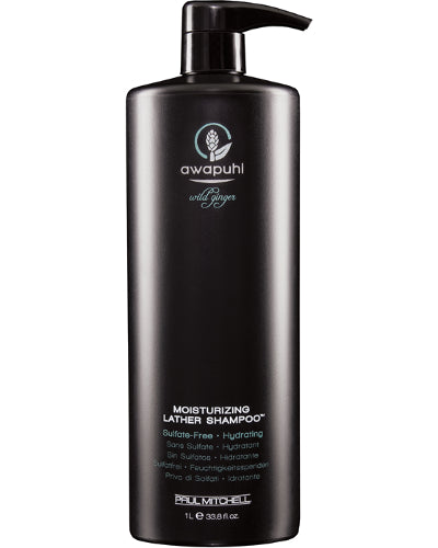 Awapuhi Wild Ginger Moisturizing Lather Shampoo Liter 33.8 oz