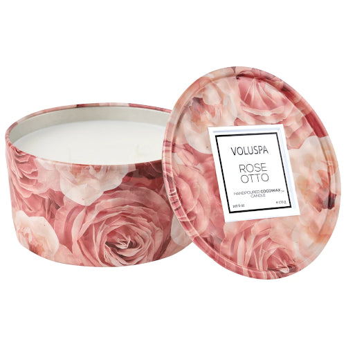 Rose Otto 2 Wick 6 oz Tin Candle
