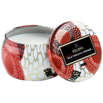 Spiced Goji Tarocco Orange Petite Tin Candle