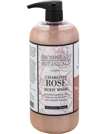 Charcoal Rose Body Wash 33 oz