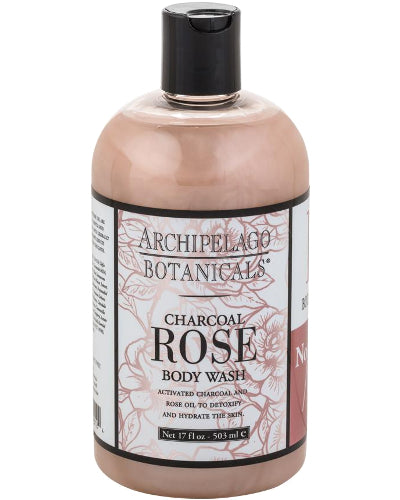 Charcoal Rose Body Wash 17 oz