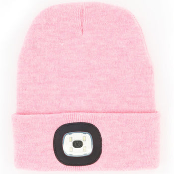 Night Scout Rechargeable LED Beanie-Pink