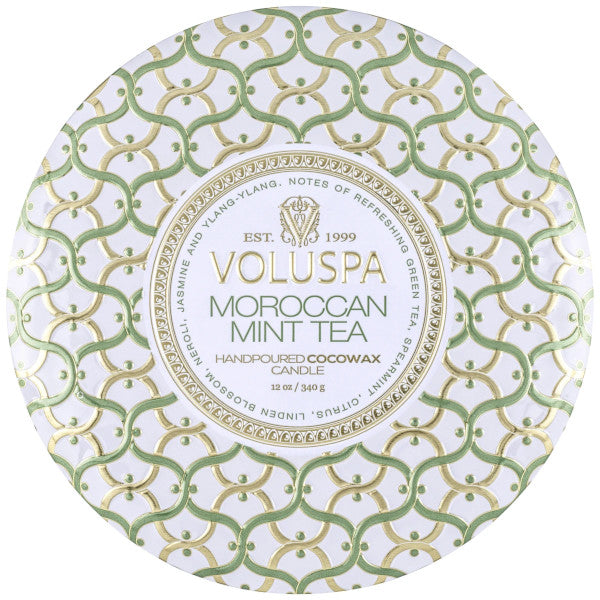 MOROCCAN MINT TEA 3 WICK TIN CANDLE