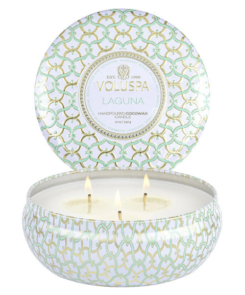 LAGUNA 3 WICK TIN CANDLE
