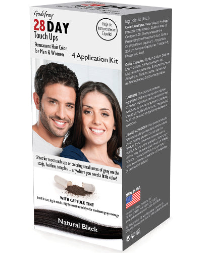 28 Day Touch Ups Natural Black 4 Application Kit