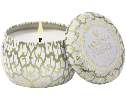 Eucalyptus & White Sage Mini Tin Candle 4 oz