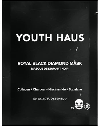 Youth Haus Royal Black Diamond™ Face Mask