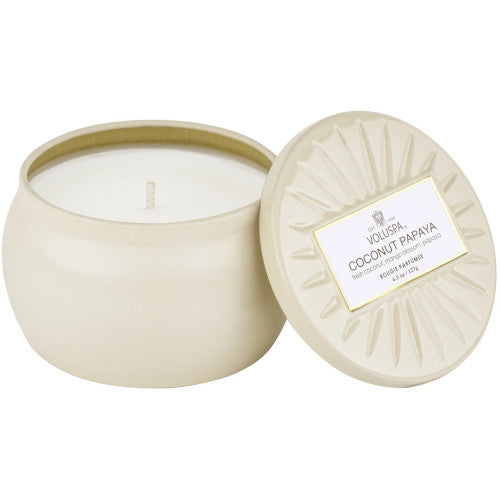 Coconut Papaya Mini Tin Candle 4.5 oz
