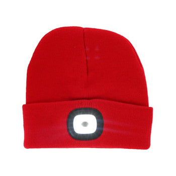 Night Scout Rechargeable LED Beanie-Red